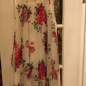 Beautiful floral dress Free People, like new! This is a gorgeous dress!!